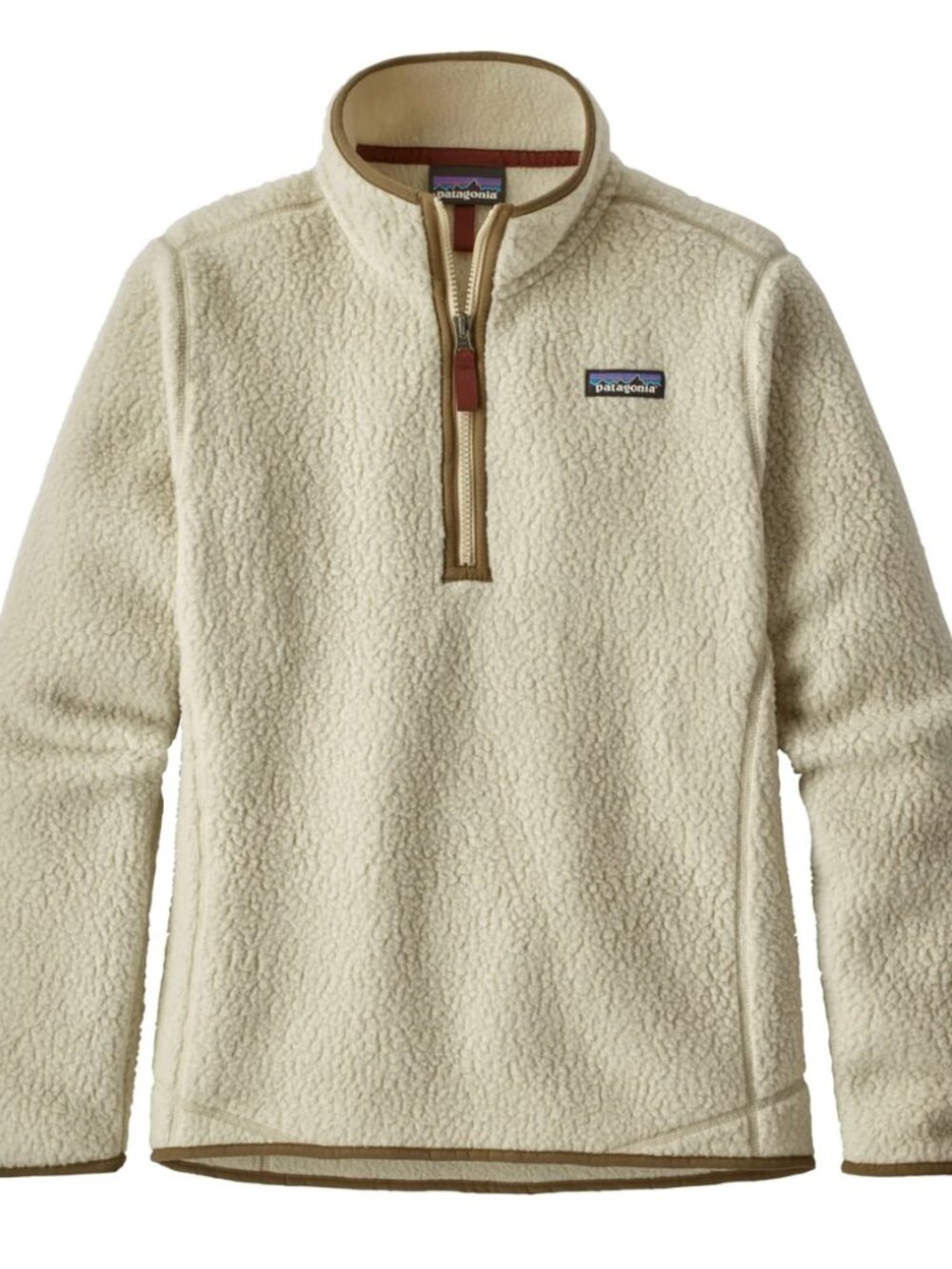 Patagonia Retro Pile 1/4 Zip Fleece Pullover Cream Ivory